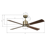 Airfusion Climate 52 in. Antique Brass Ceiling Fan with Remote Control Lucci Air 21052201 Home Decorators Outlet HomeDecorAndTools.com 3468181928