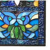 Victorian Stained Glass Fleur De Lis Window Panel River of Goods 19250 Home Decorators Outlet www.HomeDecorAndTools.com