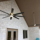 Home Decorators Collection Kensgrove 72 in. Integrated LED Indoor/Outdoor Brushed Nickel Ceiling Fan with Light Kit and Remote Control YG493OD-BN