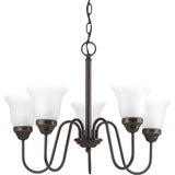 Progress Lighting Classic Collection 5-Light Antique Bronze Chandelier with Etched Glass Shade P4757-20 HOME DECORATORS OUTLET homedecorandtools.com