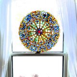 River of Goods Multi-Colored Stained Glass Webbed Heart Window Panel Model # 12790 River of Goods outlet
