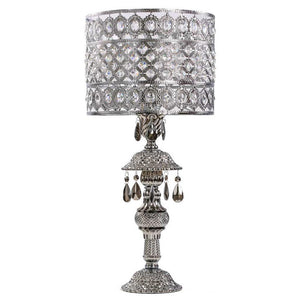 River of Goods 15028 26 in. Chrome Indoor Table Lamp with Jeweled Shade - HomeDecorAndTools.com