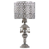 River of Goods 15028 26 in. Chrome Indoor Table Lamp with Jeweled Shade - HomeDecorAndTools.com