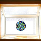  - Brand: River of Goods - Name: Multi Stained Glass Mini Halston Window Panel - Model: 13278
