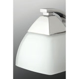 24 in.W - Appeal Collection 3-Light Polished Chrome Bathroom Vanity Light with Glass Shades - HomeDecorAndTools.com