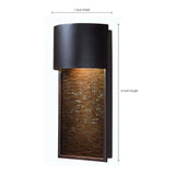 14 in.H - Lightfall 1 Light Bronze Outdoor Lantern - HomeDecorAndTools.com