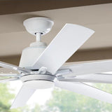 Home Decorators Collection Kensgrove 72 in. LED Indoor/Outdoor White Ceiling Fan with Light Kit and Remote Control YG493OD-WH