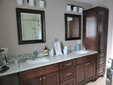  Progress Lighting Replay 22 in. 3-Light Black Bathroom Vanity Light with Glass Shades Model # P2159-31