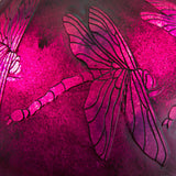 River of Goods 24 in. Purple Table Lamp with Etched Dragonfly Shade 10324