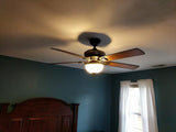 Home Decorators Collection AM21-TB Colbert 52 in. Indoor Tarnished Bronze Ceiling Fan with Light Kit and Remote Control