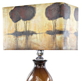 River of Goods 28 in. Multi-Colored Glass Table Lamp with Hand Painted Shade 15289S