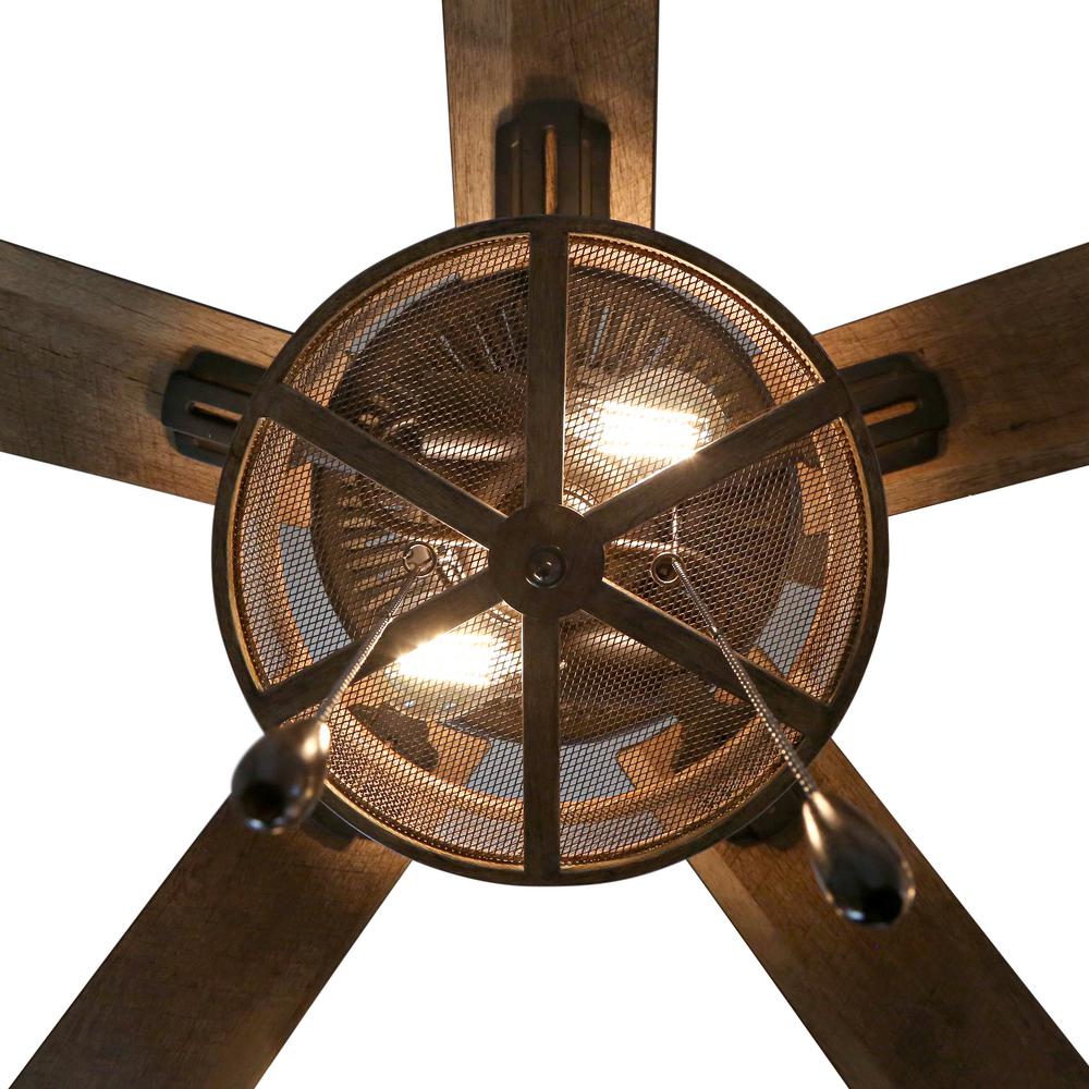 Led Oil Rubbed Bronze Caged Ceiling Fan