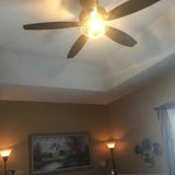 Connor 54 in. LED Seville Bronze Dual-Mount Ceiling Fan with Light Kit and Remote Control Home Decorators Collection 51858 Home Decorators Outlet HomeDecorAndTools.com
