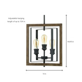 Palermo Grove 14 in. 3-Light Gilded Iron Dining Table Pendant Home Decorators Collection 7921HDC Home Decorators Outlet HomeDecorAndTools.com