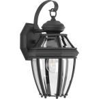 Progress Lighting Hover Image to Zoom New Haven Collection 1-Light 14.9 in. Outdoor Black Wall Lantern Sconce P6610-31