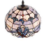 River of Goods 12152 20.5 in. Blue Indoor Table Lamp with Stained Glass Allistar Shade - HomeDecorAndTools.com