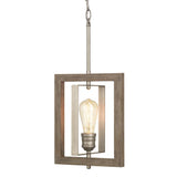 Home Decorators Collection Palermo Grove 1-Light Antique Nickel Mini-Pendant with Painted Weathered Gray Wood Accents Home Decorators Collection 7927HDCANDI