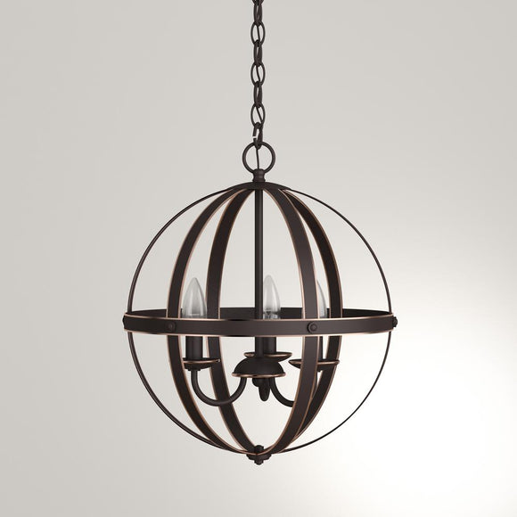 Stella Mira 3-Light Oil-Rubbed Bronze with Highlights Pendant Westinghouse 6341800 Home Decorators Outlet HomeDecorAndTools.com