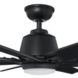 Kensgrove 72 in. LED Indoor/Outdoor Matte Black Ceiling Fan with Light and Remote Control Home Decorators Collection YG493ODC-MBK Home Decorators Outlet HomeDecorAndTools.com