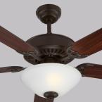 Monte Carlo Haven LED 2 52 in. Indoor Bronze Ceiling Fan with Light Kit 5HV52BZD