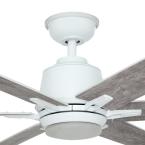 Home Decorator Collections Kensgrove 64 in. LED White Ceiling Fan with Remote Control YG493B-WH