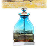 20.75 in. Multi-Colored Indoor Table Lamp with Hand Painted San Diego Sunrise Shade River of Goods 15291S Home Decorators Outlet HomeDecorAndTools.com